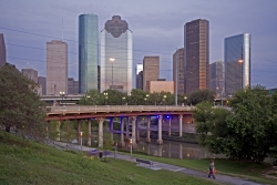 view of Houston skyline
