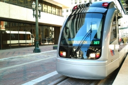 public transportation (Metro Rail) in Houston
