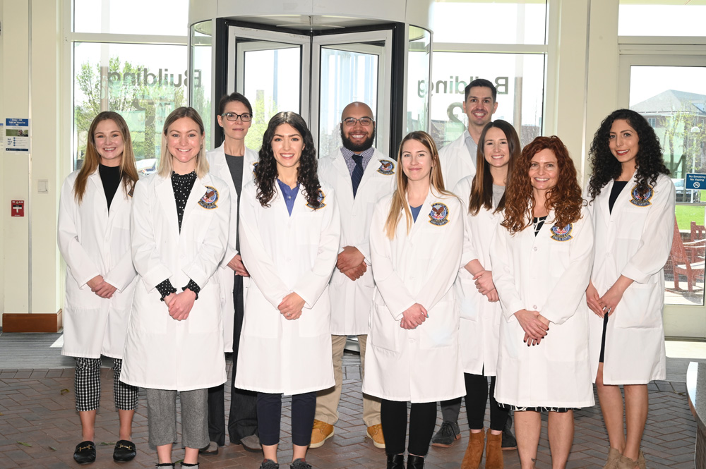 Dietetic Interns in lab coats